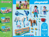Playmobil 71259 Country Starter Pack Cuidado De Caballos Con Muchos Accesorios.