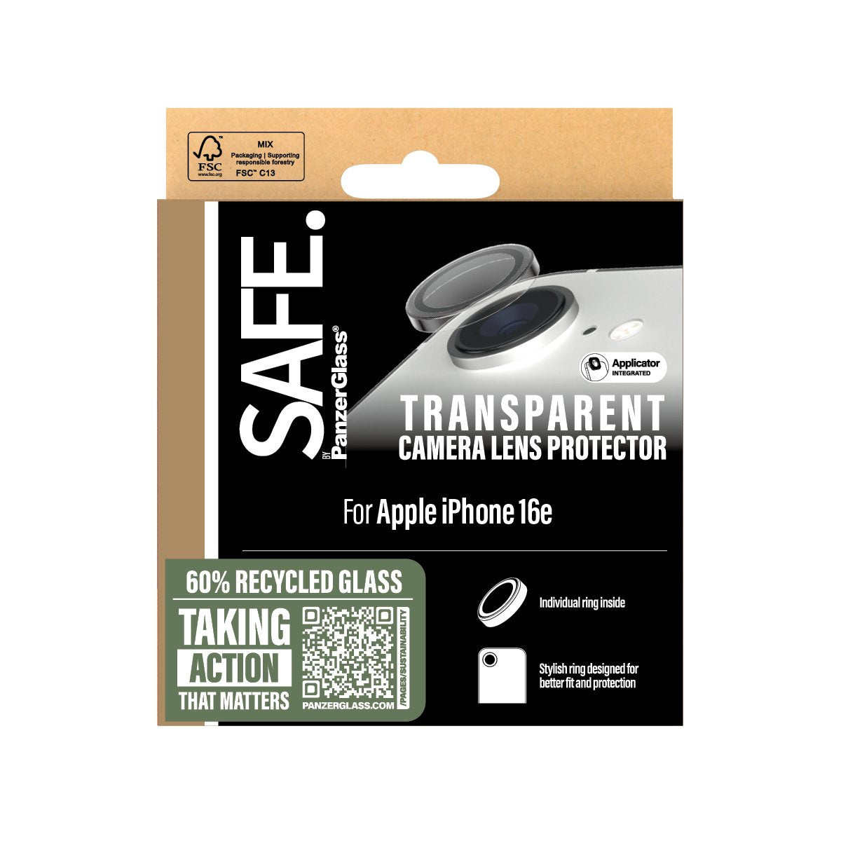 EAN 5715685021114 - PanzerGlass SAFE. by ® Camera Lens Protector Transparent iPhone 16e Protector de pantalla Apple 1 pieza(s imagen 3