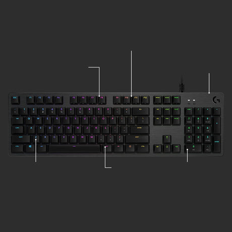 EAN 5099206086272 - Logitech G 920-009370 teclado Juego USB QWERTY Internacional de EE.UU. Carbono imagen 13