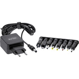Inline Cargador Universal, 5v / 15w, Con 8 Enchufes Intercambiables, Micro-Usb, Usb-C