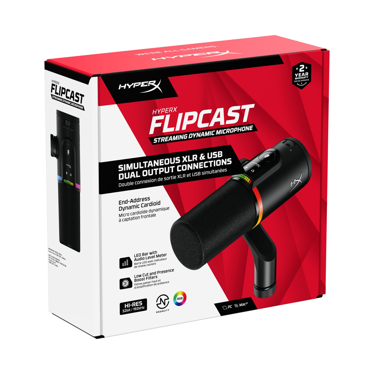 EAN 198828569219 - HyperX FlipCast - USB/XLR Dynamic Microphone (Black) imagen 10