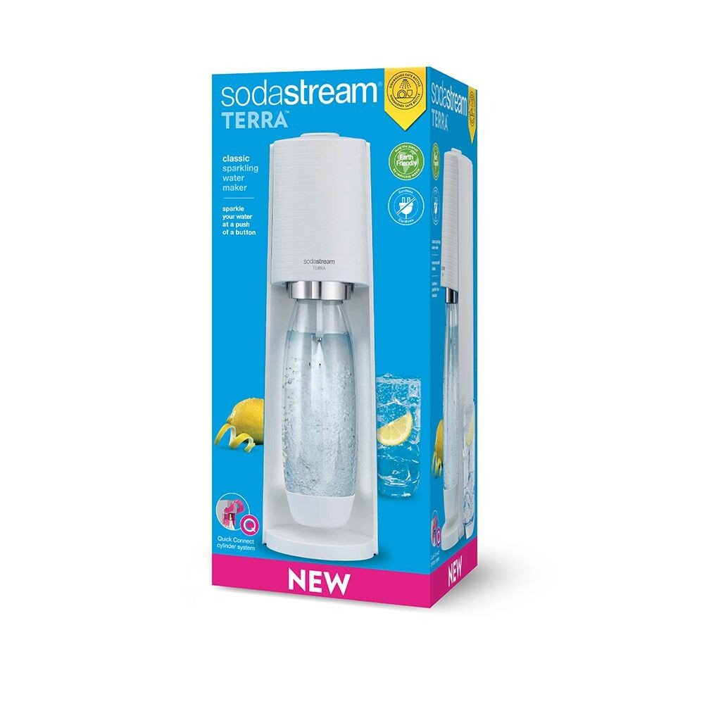 Cargador Carbonatador Sodastream Terra Blanco