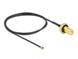 Delock 12661 Antena Cable Rp-Sma Mampara Hembra A I-Pex Inc., Mhf® 4l Lk Macho 1.37 50 Cm Longitud De Hilo 10 Mm A Prueba De Salpicaduras