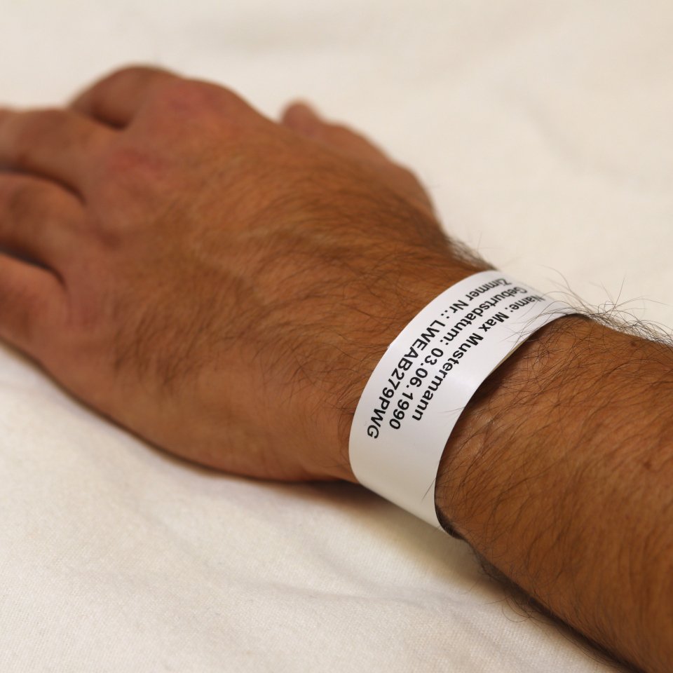 Brojoher Patientenarmbänder Erwachsen Blanco 27 9cm 200 Mck. Rolle