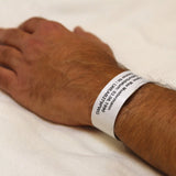 Brojoher Patientenarmbänder Erwachsen Blanco 27 9cm 200 Mck. Rolle
