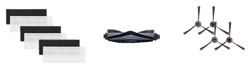 Kit Ecovacs Buddy Para Serie U2 (Incluye: 1 Cepillo Principal, 4 Cepillos Laterales, 3 Filtros De Alta Eficiencia)