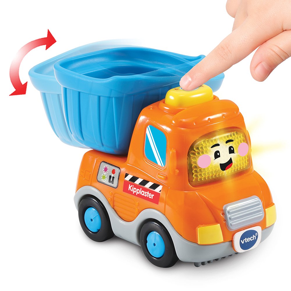 Camión Volquete Vtech Tut Tut Baby Flitzer, Vehículo De Juguete De Color Naranja Y Azul 80-517304