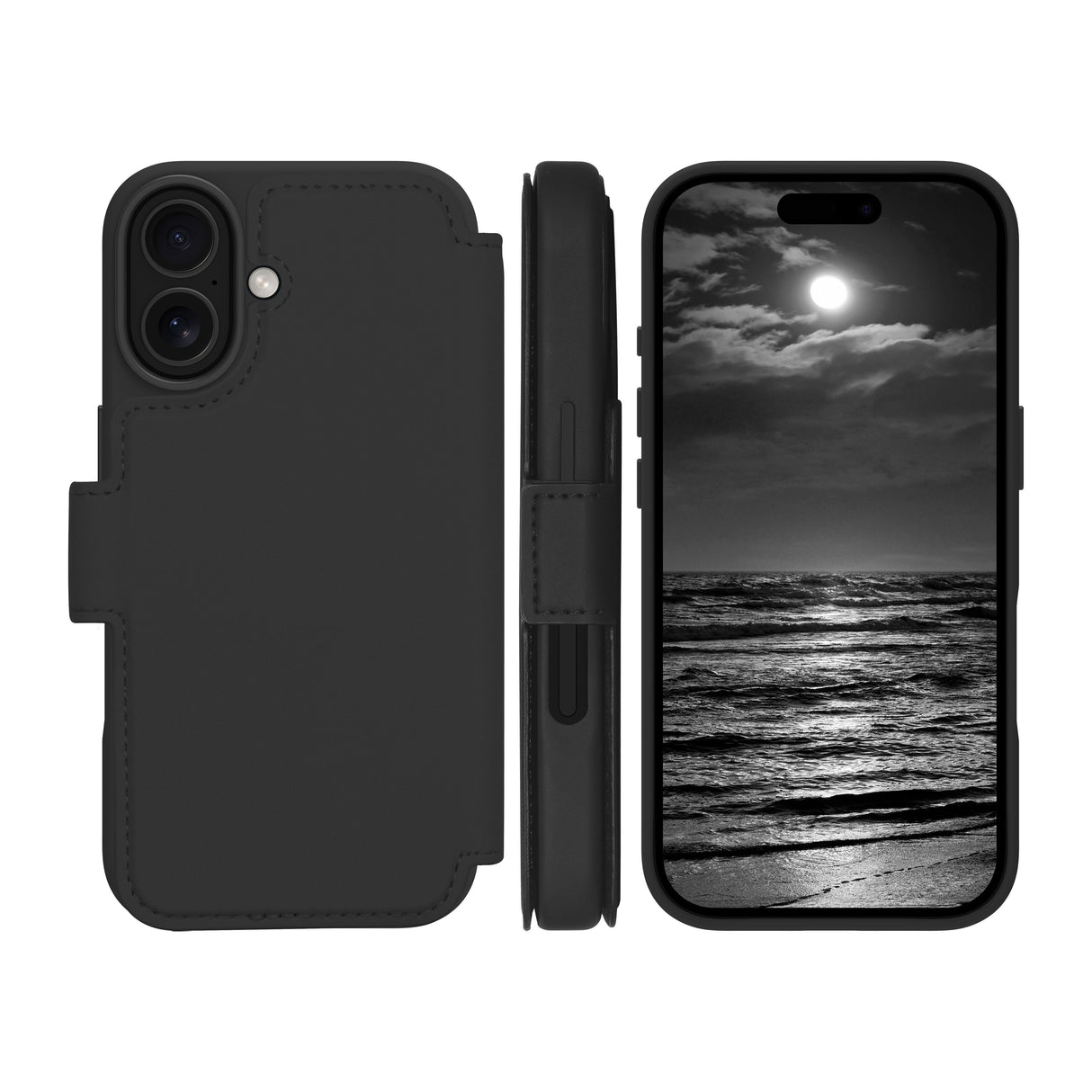 Funda Dbramante1928 Lynge Ms Icon Para Iphone 17 Móvil Folio Negro