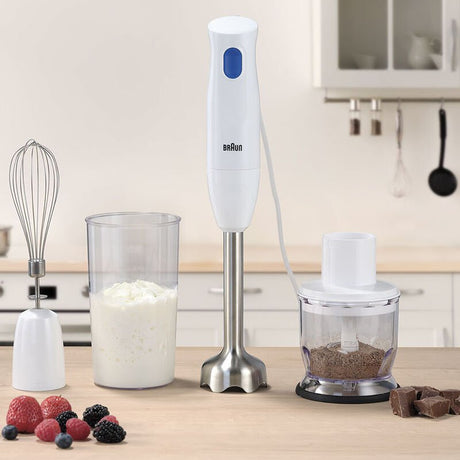 EAN 8021098002358 - Braun MultiQuick 1 MQ10.202M WH 0,6 L Batidora de inmersión 450 W Acero inoxidable, Blanco imagen 4