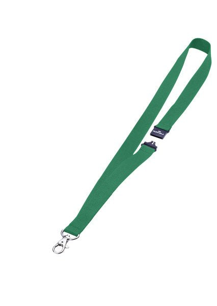 Durable Cinta Para Portanombres 44cmx20mm C/Cierre De Seguridad Pack 10u Verde