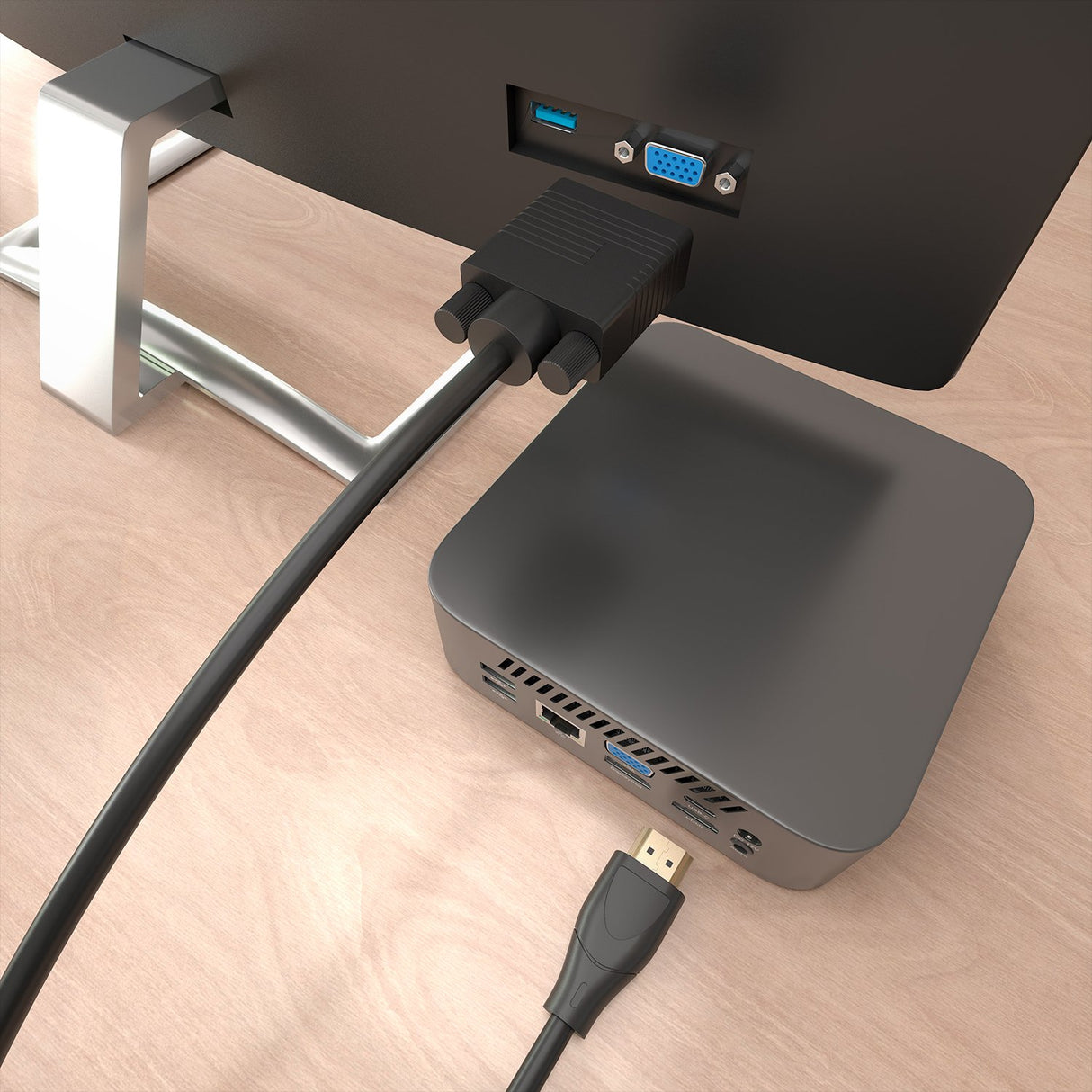 EAN 8435739904770 - AISENS A122-1010 adaptador de cable de vídeo 1 m HDMI tipo A (Estándar) VGA (D-Sub) imagen 5