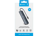 EAN 5705730136436 - Sandberg 136-43 base para portátil y replicador de puertos USB 3.2 Gen 1 (3.1 Gen 1) Type-C Gris imagen 7