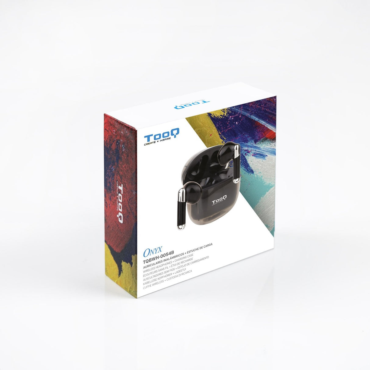 Tooq Auriculares Inalambricos + Micrófono "Onyx" - Negro