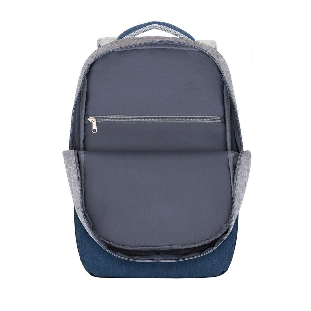 Mochila Riva Nb Prater 17.3" 7567 Gris/Azul Oscuro