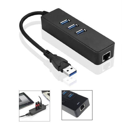 EAN 5711783612353 - Microconnect MC-USB3.0HUBWETH base para portátil y replicador de puertos USB 3.2 Gen 1 (3.1 Gen 1) Type-A imagen 1