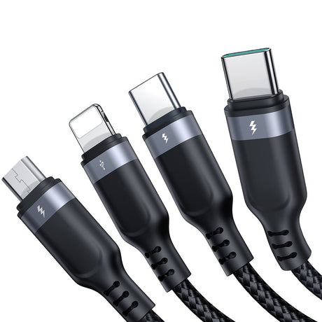EAN 6956116758622 - JOYROOM S-1T4018A18l cable USB 1,2 m USB A 2 x USB C/Micro USB-B/Lightning 4,8 Gbit/s Negro imagen 3