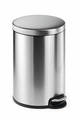 Durable Papelera Con Pedal Redonda 20 Litros 360x455mm Inoxidable