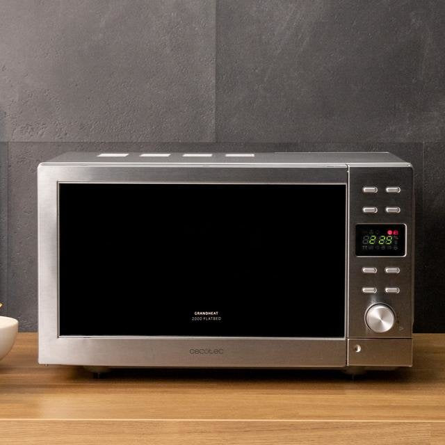 Cecotec Microondas Sin Plato Digital Grandheat 2000 Flatbed Steel. 700 W, 20 Litros