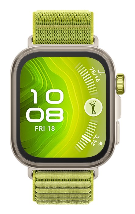 Smartwatch Huawei Watch Fit4 Pro, 3d Woven Verde Strap, Titanium Body, Seiya-B29