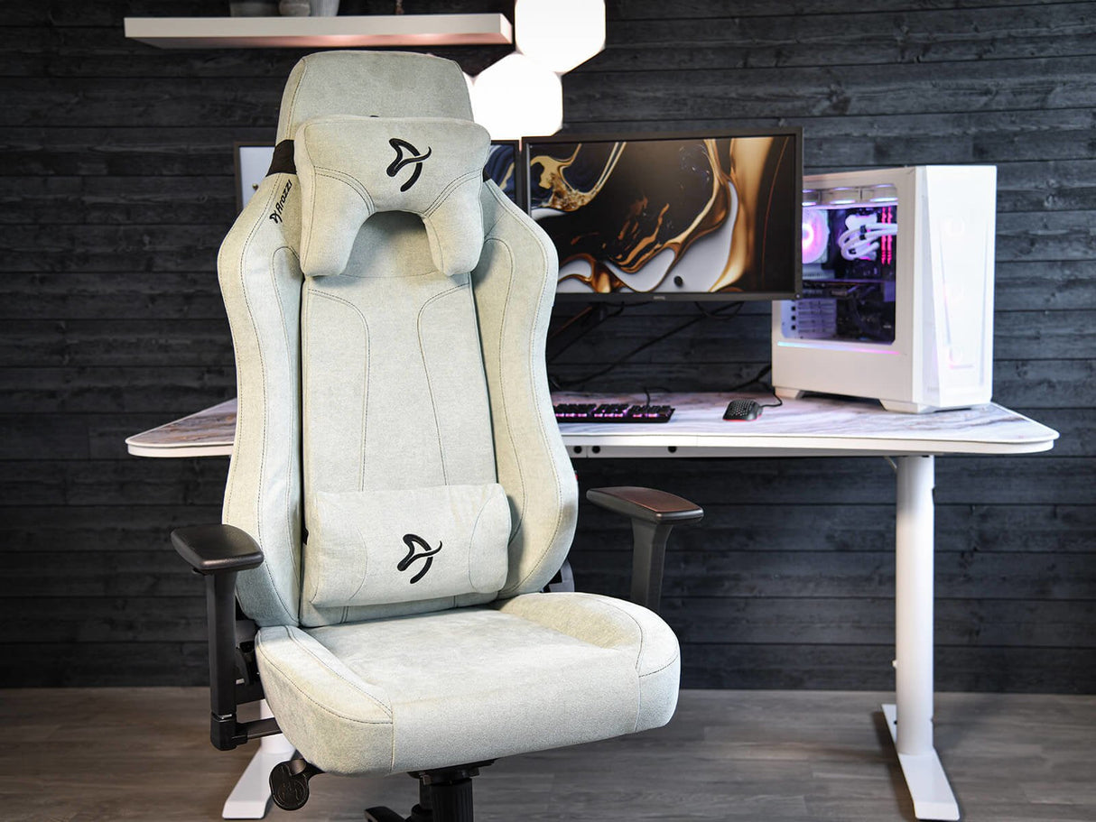 Silla Gaming Arozzi Vernazza De Tejido Suave - Verde Perla