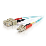 EAN 0757120855323 - C2G 85532 Cable de fibra óptica e InfiniBand 2 m LC SC OFNR Turquesa imagen 1