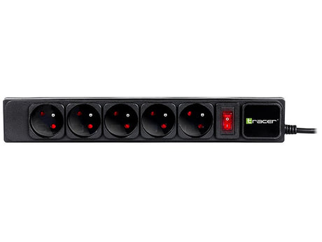 EAN 5907512869833 - Tracer Surge protector PowerGear 5 m Black (5 outlets) base múltiple 5 salidas AC Interior Negro imagen 2