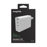 Zagg Mophie Fuente De Alimentación Gan 140w 3x Usbc 2026 Wei