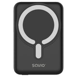 Savio Powerbank Ba-12 10000 Mah, Negro, Magnético