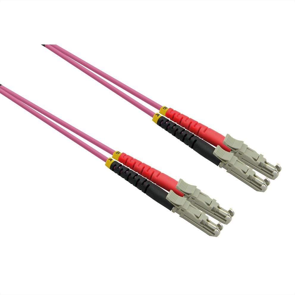 Roline Lwl-Cable Duplex 50 125m Om4, Lsh Lsh, Lsoh, Violett, 0,5 M