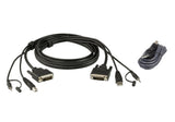 Aten Kit De Cable Para Kvm Seguro Dvi-D Dual Link Usb De 1,8 M