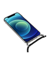 Akashi Funda Silicona Transparente Con Cuerda Antishock Colgante Apple Iphone 12/12 Pro