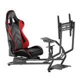 Racing Simulator Cockpit With Monitor Mount