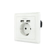 EAN 8433281009707 - Nanocable 10.35.0010 toma de corriente CEE 7/3 + USB Blanco imagen 1