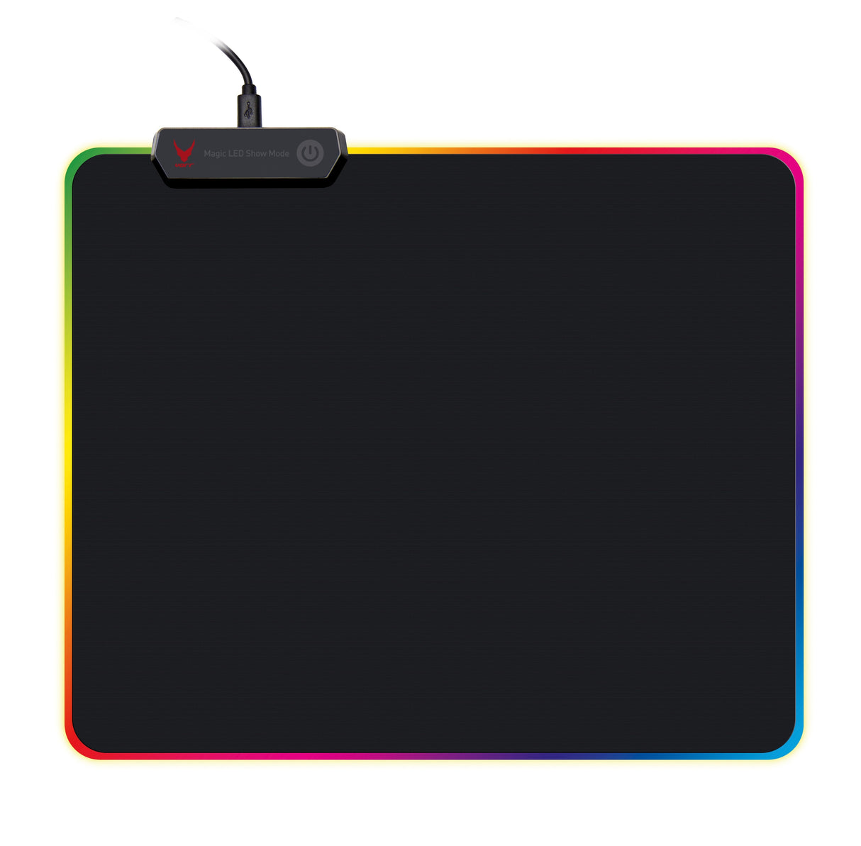 Omega Varr Alfombrilla Raton Pro-Gaming Luz Led Negra