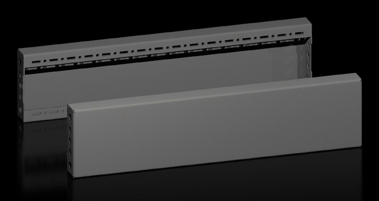 Rittal Sockel-Blende Seitlich Stahlblech, 100mm, Für 600mm
