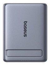 Picogo Am31 Qi2 Ultra-Mini Magnetic Power Bank With Kickstand 5000mah 20w Space Grey (+Braided Cable Usb-C To Usb-C 30cm Black)