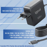 EAN 8435364319918 - iggual PD 100W Universal Negro Corriente alterna Carga rápida Interior imagen 5