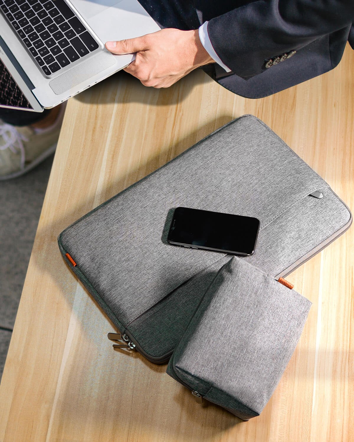 Inateck Laptoptasche 13,3" Zubehörtasche [Lb01005-13_gray]
