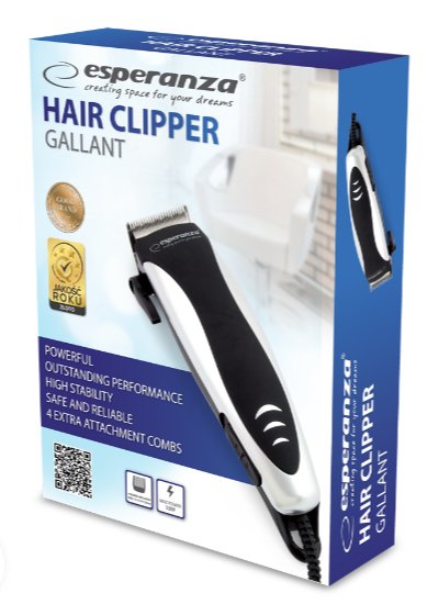 EAN 5901299949634 - Esperanza EBC005 cortadora de pelo y maquinilla Negro, Blanco imagen 2