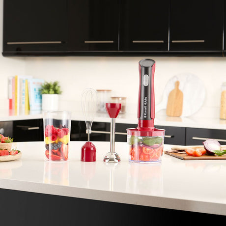 EAN 5038061162929 - Russell Hobbs 27140-56 licuadora 1 L Batidora de vaso portátil 500 W Negro, Rojo, Transparente imagen 7