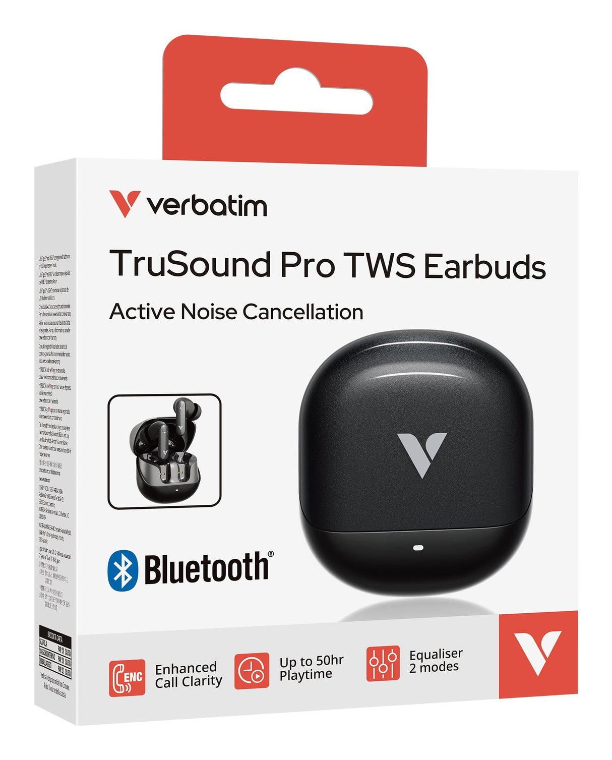 Verbatim Trusound Pro Earbuds Negro