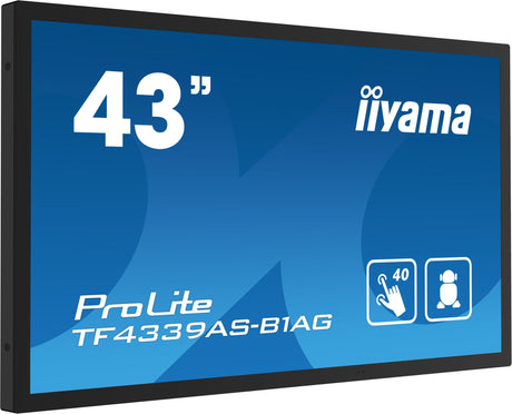 EAN 4948570123872 - iiyama TF4339AS-B1AG pantalla de señalización Pantalla plana para señalización digital 108 cm (42.5") LED imagen 3