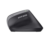 Ratón Trust Yuno Vertical Inalámbrico - Ergonómico - Recargable - Negro
