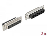Delock D-Sub Hd Enchufe De Crimpado De 44 Clavijas, Metal, 2 Piezas