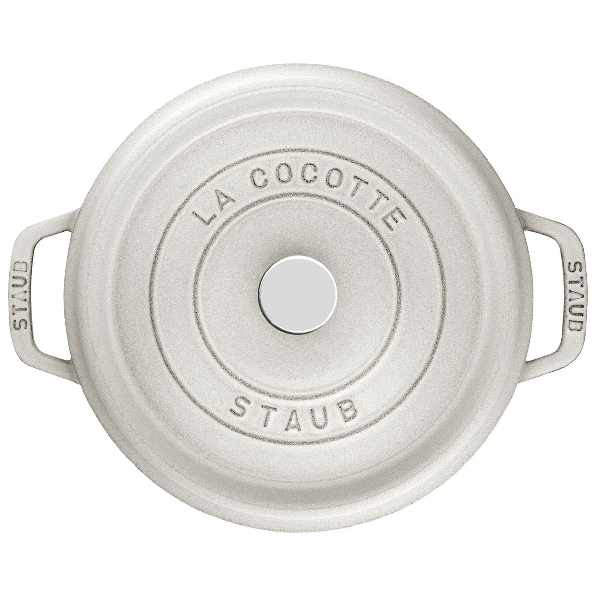 Staub La Cocotte 26cm Rund, Weisser Trüffel, Gusseisen