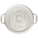 Staub La Cocotte 26cm Rund, Weisser Trüffel, Gusseisen