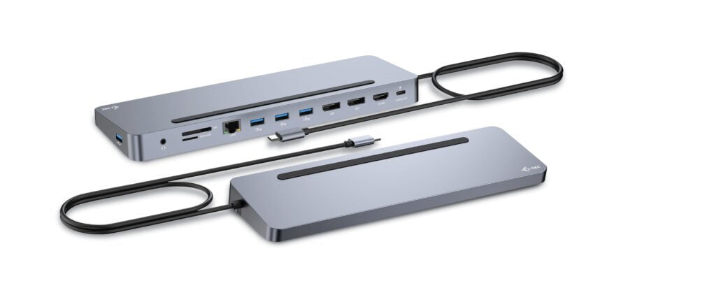 I-Tec Usb-C Metal Ergonomic 4k 3x Display 2x Dp 1x Hdmi Lan Audio Power Delivery 100 W