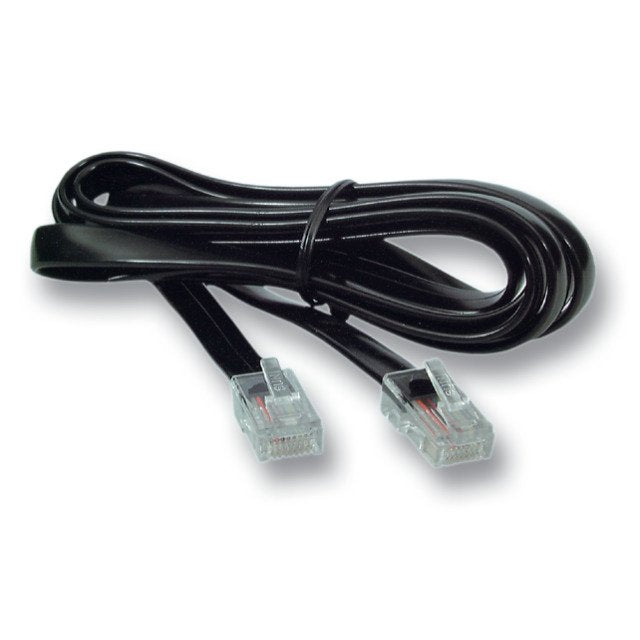 Modularcable Schwarz, 2 X Rj45 (8 8) Stecker, 1:1, 1,0 M
