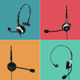 Auriculares Gequdio Monoaural Con Cable Para Unify