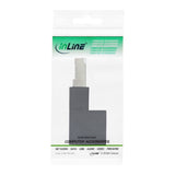Adaptador De Cable De Red Inline Cat.6a, Enchufe/Toma Rj45, Acodado 90° Hacia Arriba